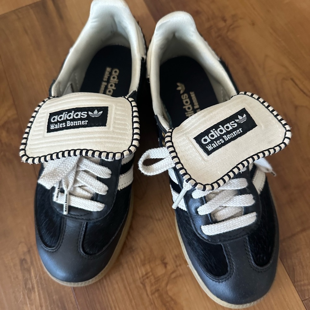 ✨SOLD✨ Adidas x Wales Bonner Samba black and white pony hair sneakers
